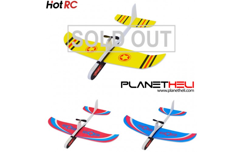 Hotrc Hand Throwing Airplane Free-flying Fix Wing Foam Capacitor Electric Glider DIY Plane Model Educational Toy